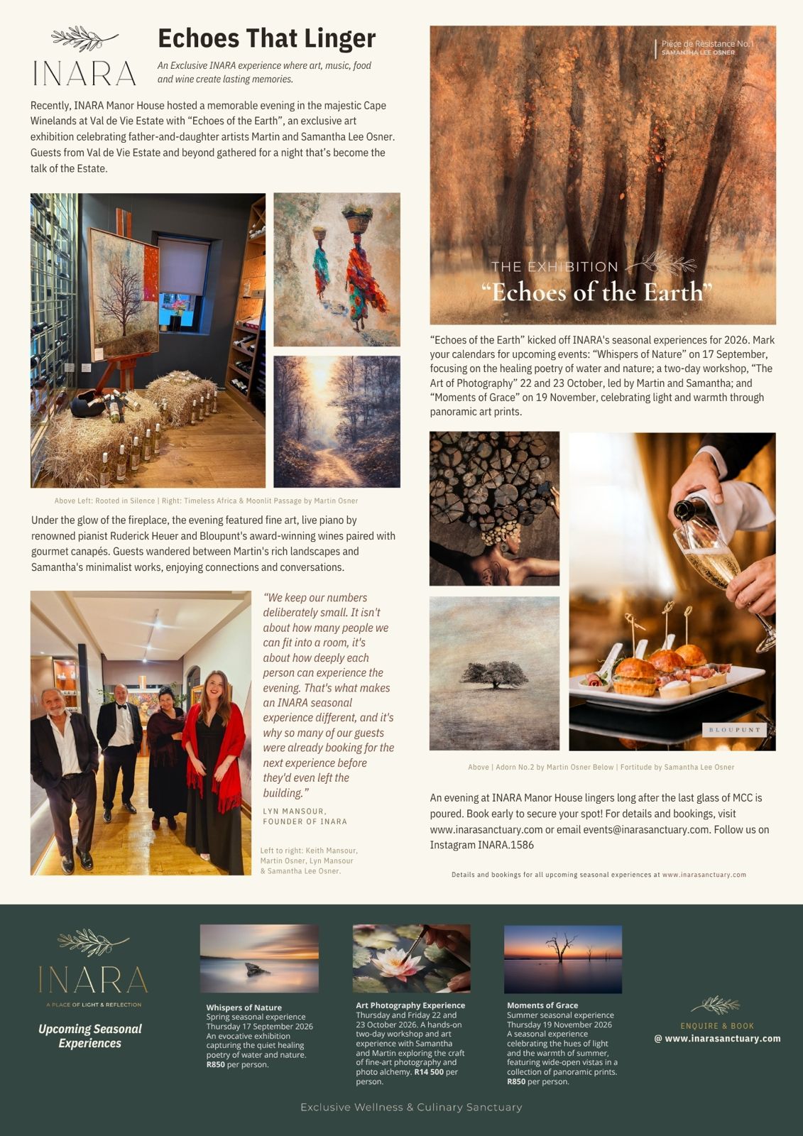 Full Making Headlines article for Echoes of the Earth
